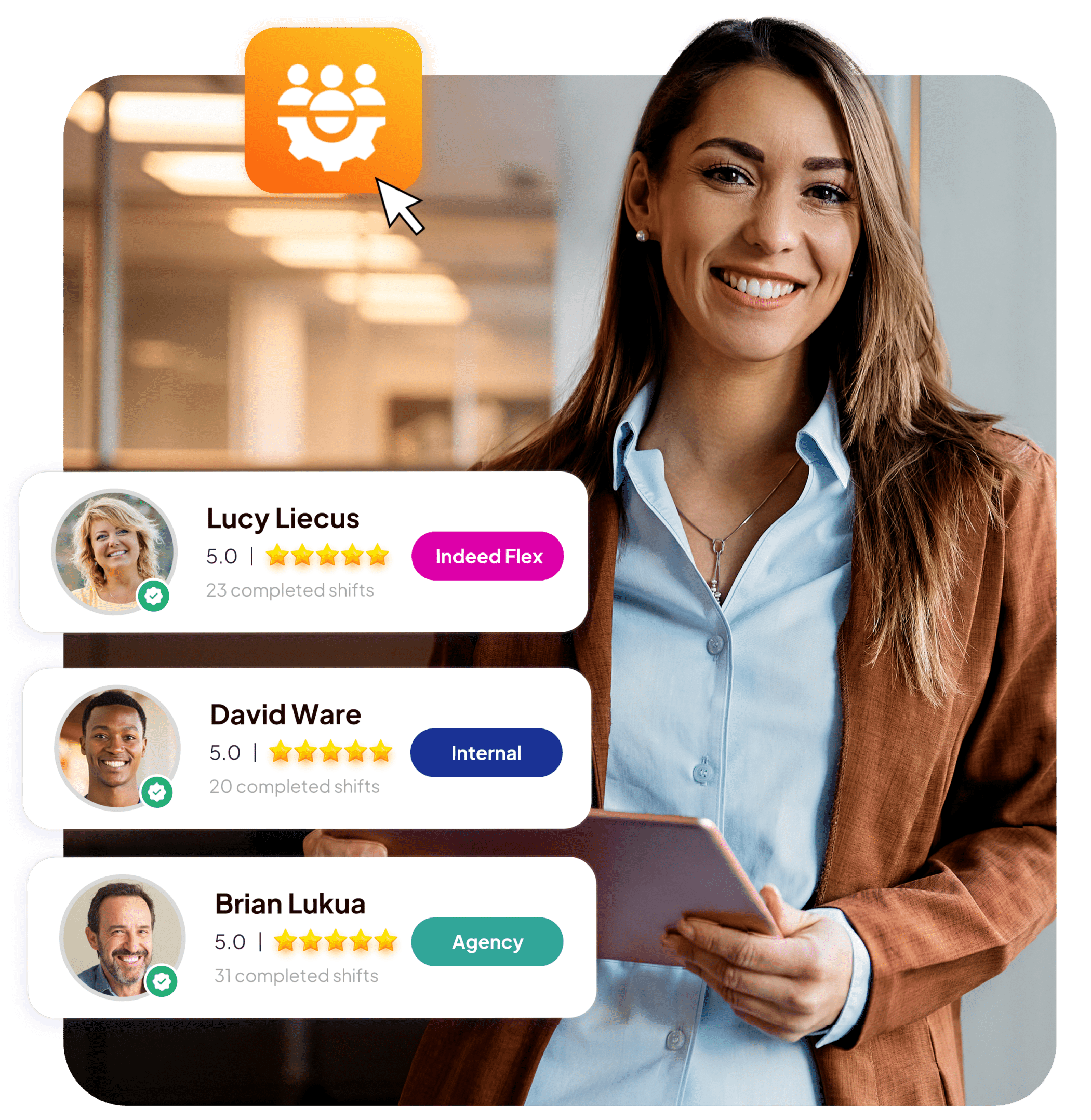 HR employee found a staffing solution for workforce management with Indeed Flex